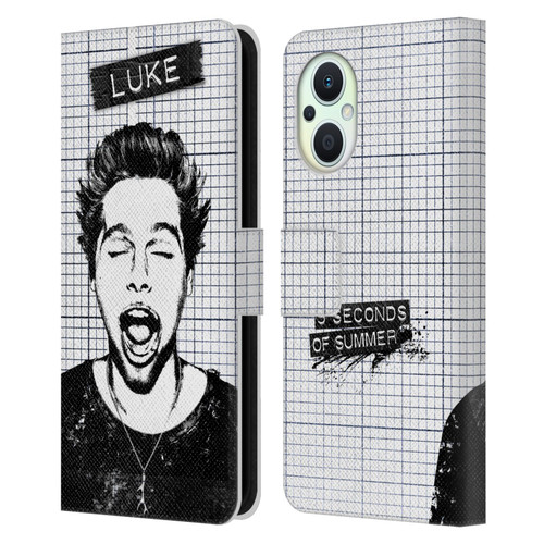 5 Seconds of Summer Solos Grained Luke Leather Book Wallet Case Cover For OPPO Reno8 Lite
