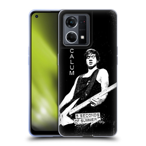 5 Seconds of Summer Solos BW Calum Soft Gel Case for OPPO Reno8 4G