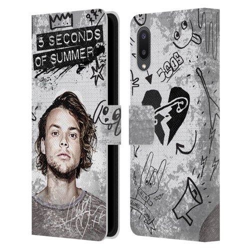 5 Seconds of Summer Solos Vandal Ashton Leather Book Wallet Case Cover For Samsung Galaxy A02/M02 (2021)