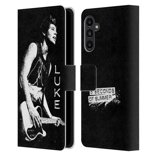 5 Seconds of Summer Solos BW Luke Leather Book Wallet Case Cover For Samsung Galaxy A13 5G (2021)