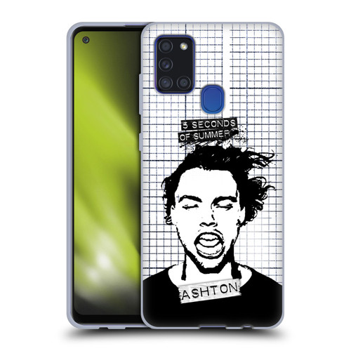 5 Seconds of Summer Solos Grained Ashton Soft Gel Case for Samsung Galaxy A21s (2020)