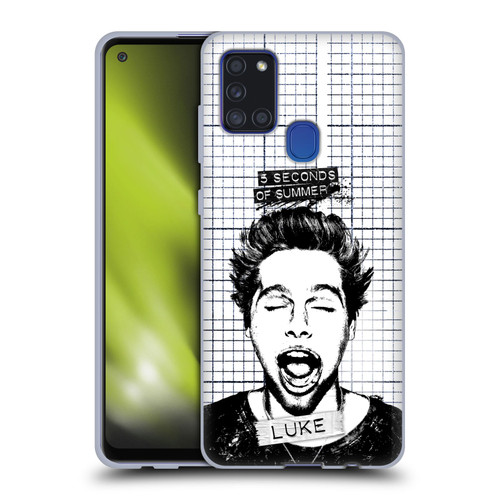 5 Seconds of Summer Solos Grained Luke Soft Gel Case for Samsung Galaxy A21s (2020)