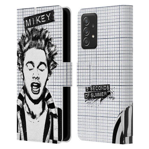 5 Seconds of Summer Solos Grained Mikey Leather Book Wallet Case Cover For Samsung Galaxy A53 5G (2022)