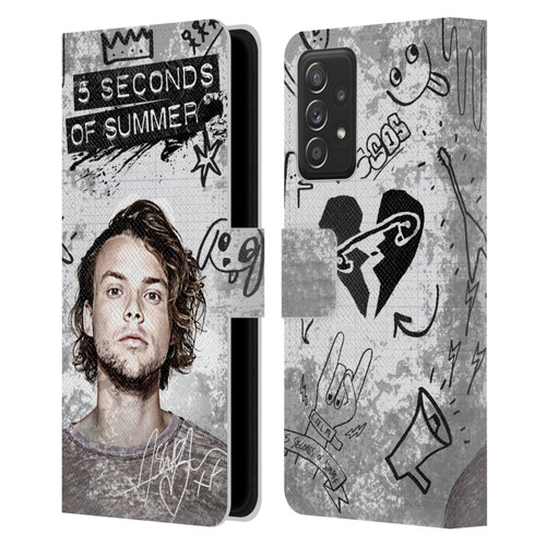 5 Seconds of Summer Solos Vandal Ashton Leather Book Wallet Case Cover For Samsung Galaxy A53 5G (2022)