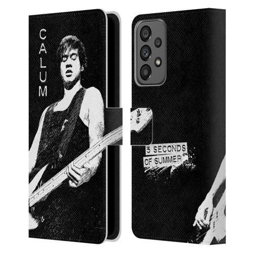 5 Seconds of Summer Solos BW Calum Leather Book Wallet Case Cover For Samsung Galaxy A73 5G (2022)