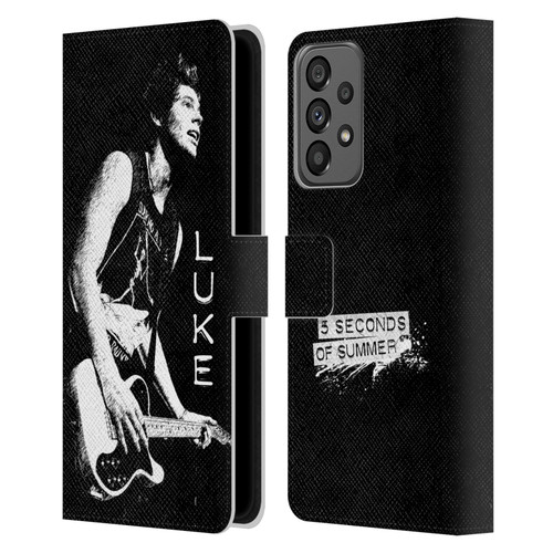 5 Seconds of Summer Solos BW Luke Leather Book Wallet Case Cover For Samsung Galaxy A73 5G (2022)