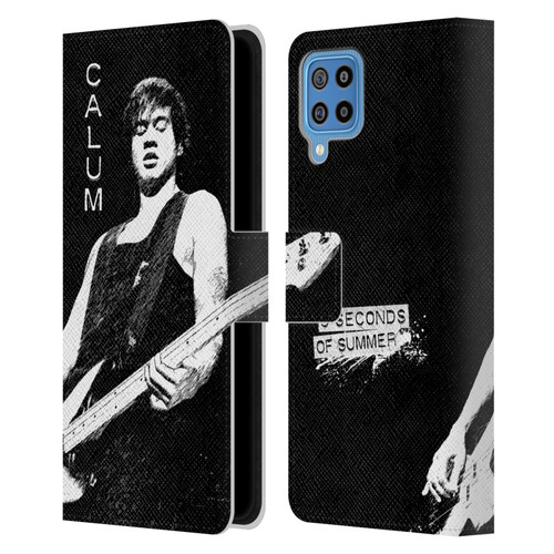 5 Seconds of Summer Solos BW Calum Leather Book Wallet Case Cover For Samsung Galaxy F22 (2021)