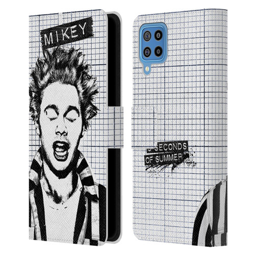 5 Seconds of Summer Solos Grained Mikey Leather Book Wallet Case Cover For Samsung Galaxy F22 (2021)