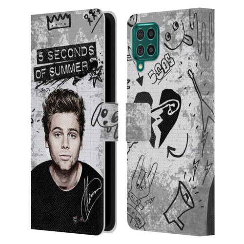 5 Seconds of Summer Solos Vandal Luke Leather Book Wallet Case Cover For Samsung Galaxy F62 (2021)