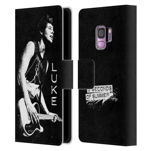 5 Seconds of Summer Solos BW Luke Leather Book Wallet Case Cover For Samsung Galaxy S9