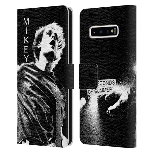 5 Seconds of Summer Solos BW Mikey Leather Book Wallet Case Cover For Samsung Galaxy S10+ / S10 Plus
