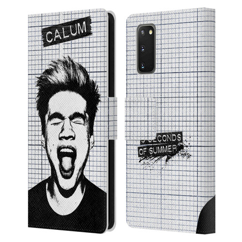 5 Seconds of Summer Solos Grained Calum Leather Book Wallet Case Cover For Samsung Galaxy S20 / S20 5G