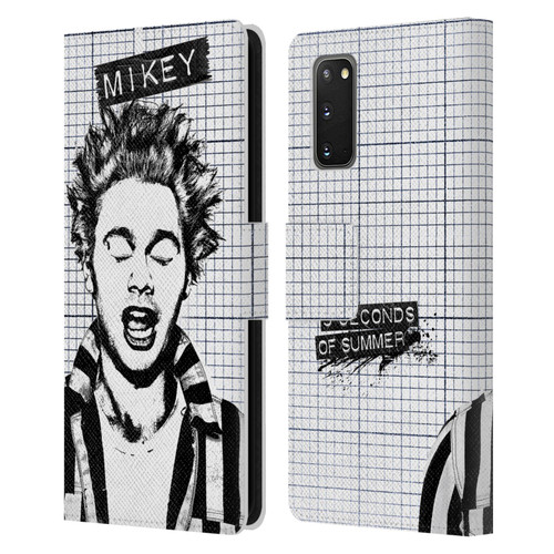 5 Seconds of Summer Solos Grained Mikey Leather Book Wallet Case Cover For Samsung Galaxy S20 / S20 5G