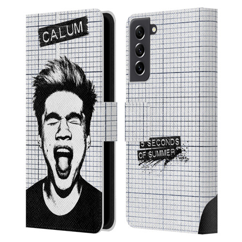 5 Seconds of Summer Solos Grained Calum Leather Book Wallet Case Cover For Samsung Galaxy S21 FE 5G