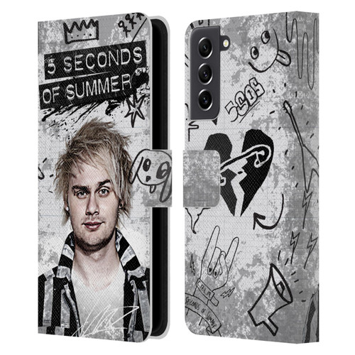 5 Seconds of Summer Solos Vandal Mikey Leather Book Wallet Case Cover For Samsung Galaxy S21 FE 5G