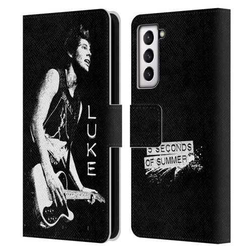 5 Seconds of Summer Solos BW Luke Leather Book Wallet Case Cover For Samsung Galaxy S21 5G