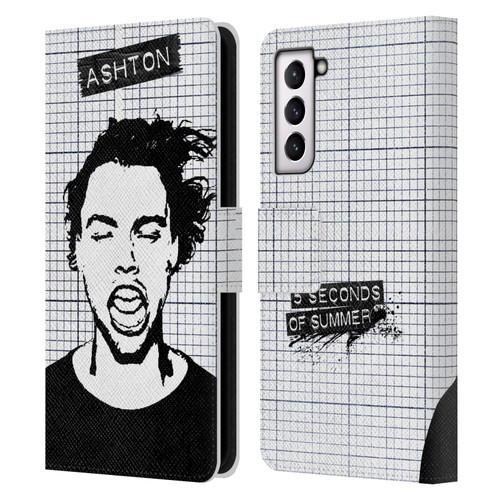 5 Seconds of Summer Solos Grained Ashton Leather Book Wallet Case Cover For Samsung Galaxy S21 5G