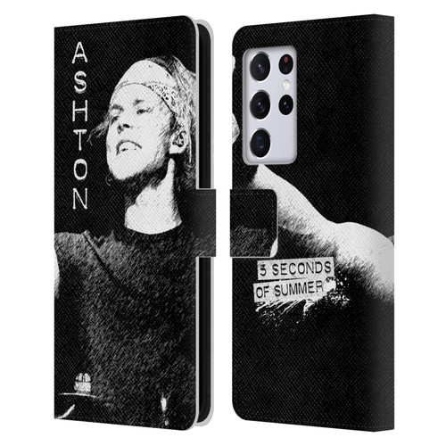 5 Seconds of Summer Solos BW Ashton Leather Book Wallet Case Cover For Samsung Galaxy S21 Ultra 5G