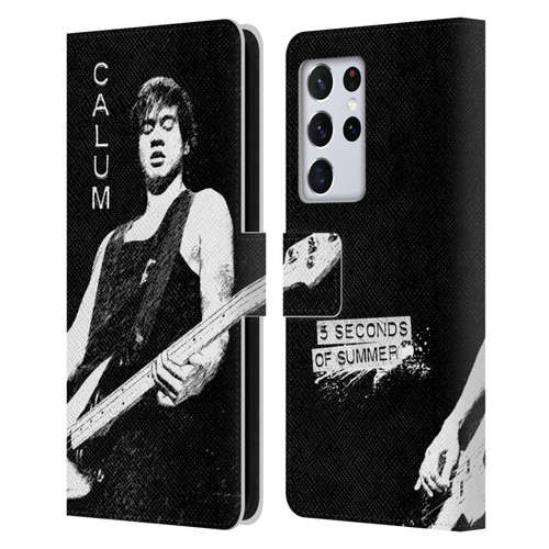 5 Seconds of Summer Solos BW Calum Leather Book Wallet Case Cover For Samsung Galaxy S21 Ultra 5G