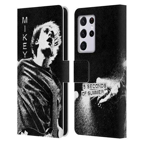 5 Seconds of Summer Solos BW Mikey Leather Book Wallet Case Cover For Samsung Galaxy S21 Ultra 5G