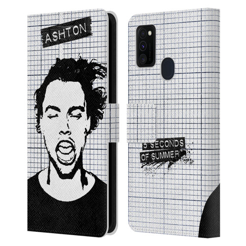 5 Seconds of Summer Solos Grained Ashton Leather Book Wallet Case Cover For Samsung Galaxy M30s (2019)/M21 (2020)