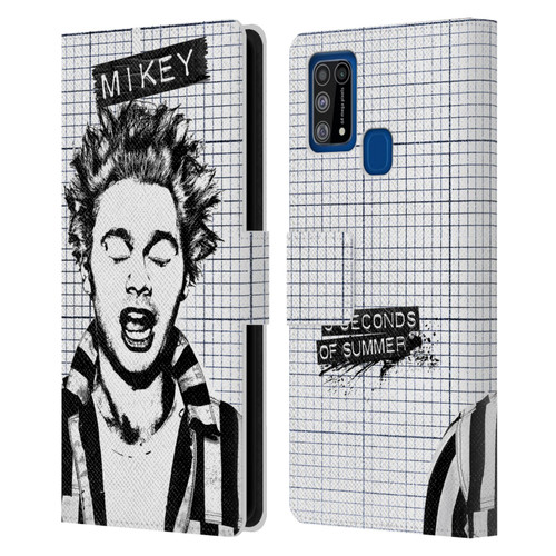 5 Seconds of Summer Solos Grained Mikey Leather Book Wallet Case Cover For Samsung Galaxy M31 (2020)