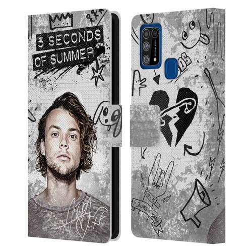 5 Seconds of Summer Solos Vandal Ashton Leather Book Wallet Case Cover For Samsung Galaxy M31 (2020)