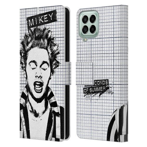 5 Seconds of Summer Solos Grained Mikey Leather Book Wallet Case Cover For Samsung Galaxy M53 (2022)