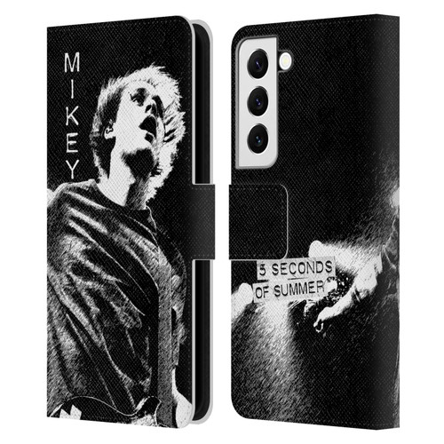 5 Seconds of Summer Solos BW Mikey Leather Book Wallet Case Cover For Samsung Galaxy S22 5G