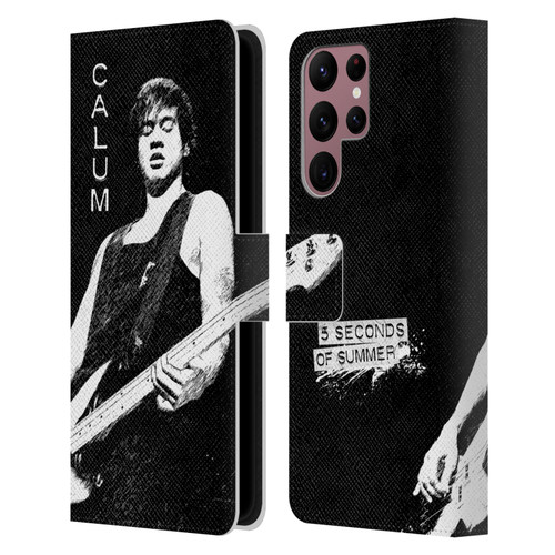 5 Seconds of Summer Solos BW Calum Leather Book Wallet Case Cover For Samsung Galaxy S22 Ultra 5G
