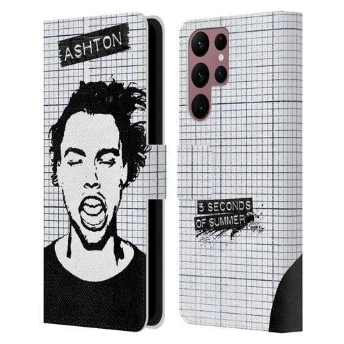 5 Seconds of Summer Solos Grained Ashton Leather Book Wallet Case Cover For Samsung Galaxy S22 Ultra 5G
