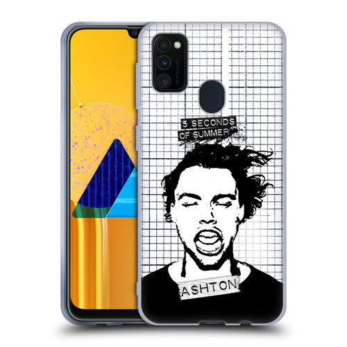5 Seconds of Summer Solos Grained Ashton Soft Gel Case for Samsung Galaxy M30s (2019)/M21 (2020)