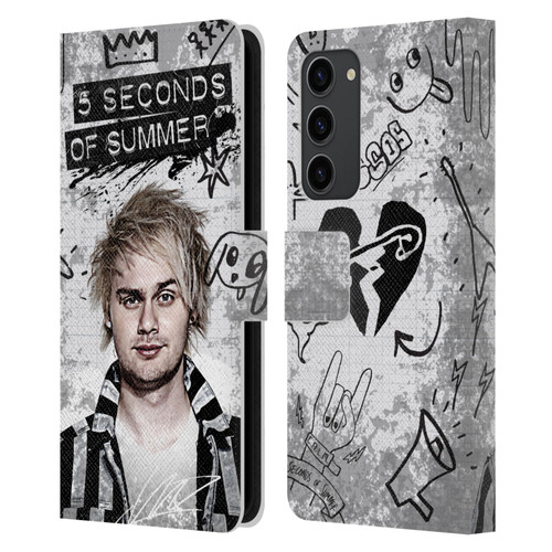 5 Seconds of Summer Solos Vandal Mikey Leather Book Wallet Case Cover For Samsung Galaxy S23+ 5G