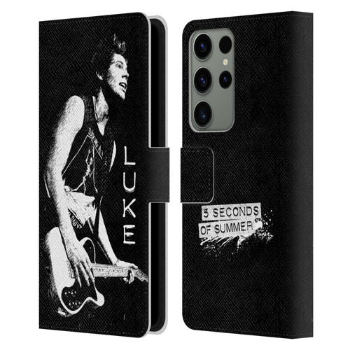 5 Seconds of Summer Solos BW Luke Leather Book Wallet Case Cover For Samsung Galaxy S23 Ultra 5G