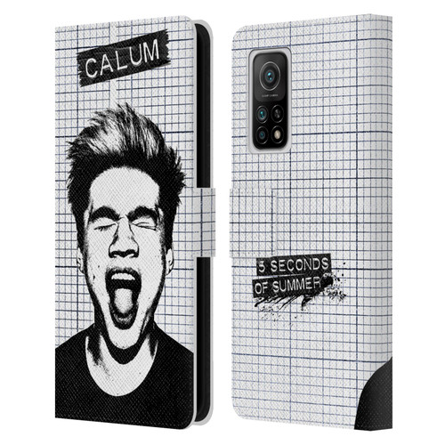 5 Seconds of Summer Solos Grained Calum Leather Book Wallet Case Cover For Xiaomi Mi 10T 5G