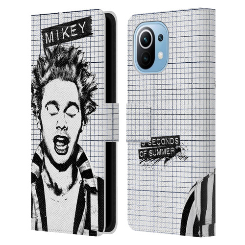 5 Seconds of Summer Solos Grained Mikey Leather Book Wallet Case Cover For Xiaomi Mi 11