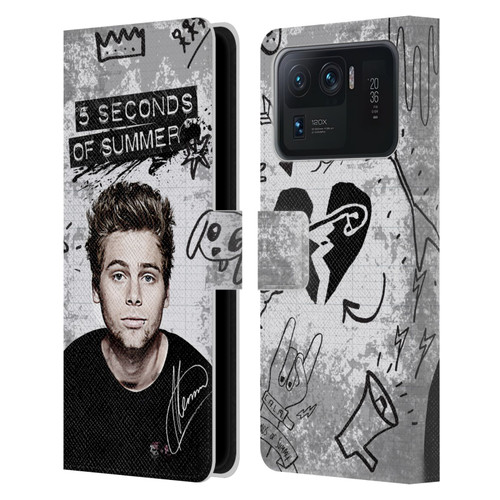 5 Seconds of Summer Solos Vandal Luke Leather Book Wallet Case Cover For Xiaomi Mi 11 Ultra