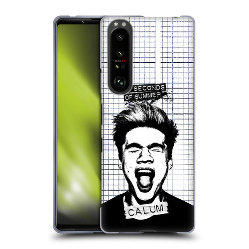 5 Seconds of Summer Solos Grained Calum Soft Gel Case for Sony Xperia 1 III