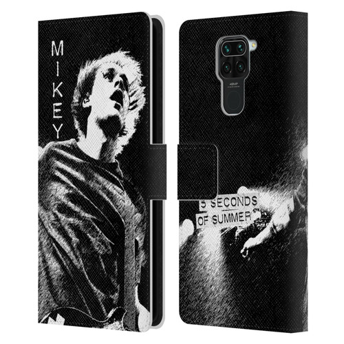 5 Seconds of Summer Solos BW Mikey Leather Book Wallet Case Cover For Xiaomi Redmi Note 9 / Redmi 10X 4G