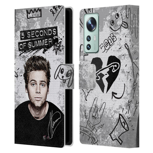 5 Seconds of Summer Solos Vandal Luke Leather Book Wallet Case Cover For Xiaomi 12