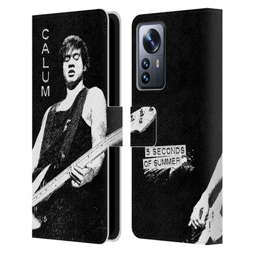 5 Seconds of Summer Solos BW Calum Leather Book Wallet Case Cover For Xiaomi 12 Pro