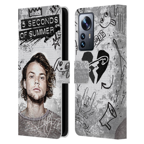 5 Seconds of Summer Solos Vandal Ashton Leather Book Wallet Case Cover For Xiaomi 12 Pro