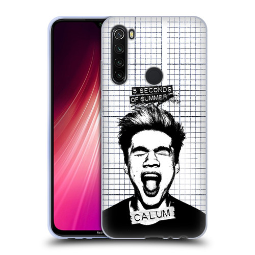 5 Seconds of Summer Solos Grained Calum Soft Gel Case for Xiaomi Redmi Note 8T