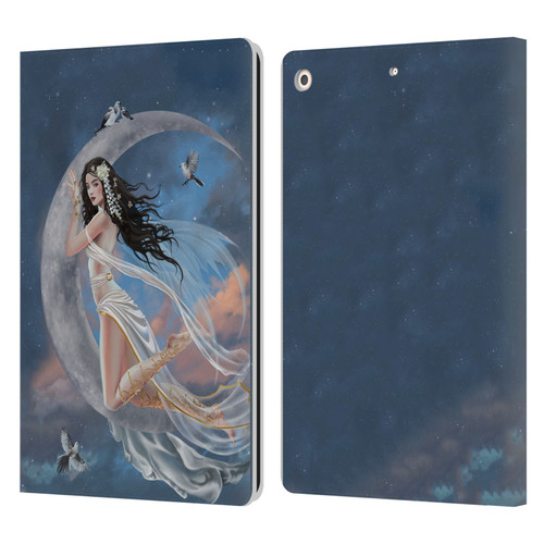 Nene Thomas Art Moon Lullaby Leather Book Wallet Case Cover For Apple iPad 10.2 2019/2020/2021