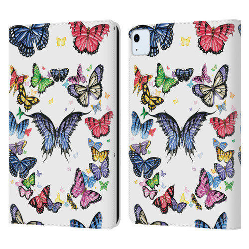 Nene Thomas Art Butterfly Pattern Leather Book Wallet Case Cover For Apple iPad Air 2020 / 2022