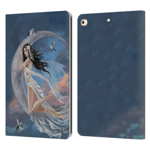Nene Thomas Art Moon Lullaby Leather Book Wallet Case Cover For Apple iPad 9.7 2017 / iPad 9.7 2018