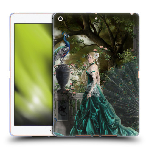 Nene Thomas Art Peacock & Princess In Emerald Soft Gel Case for Apple iPad 10.2 2019/2020/2021