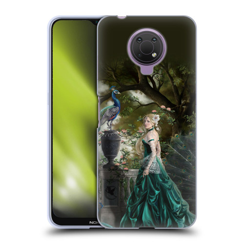 Nene Thomas Art Peacock & Princess In Emerald Soft Gel Case for Nokia G10