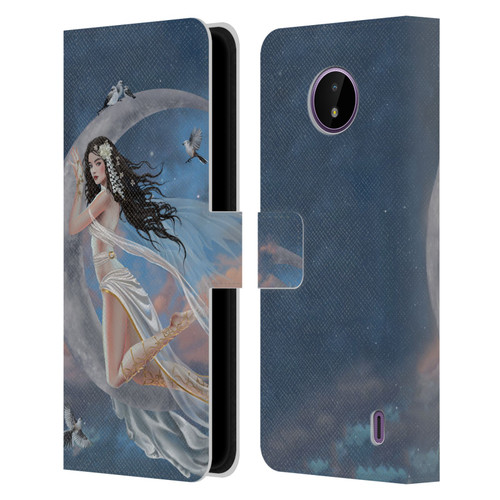 Nene Thomas Art Moon Lullaby Leather Book Wallet Case Cover For Nokia C10 / C20