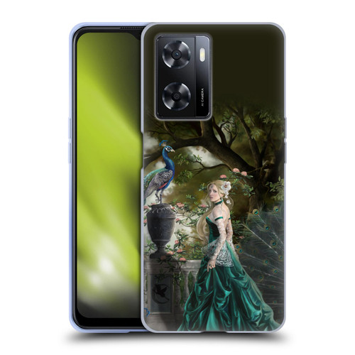 Nene Thomas Art Peacock & Princess In Emerald Soft Gel Case for OPPO A57s